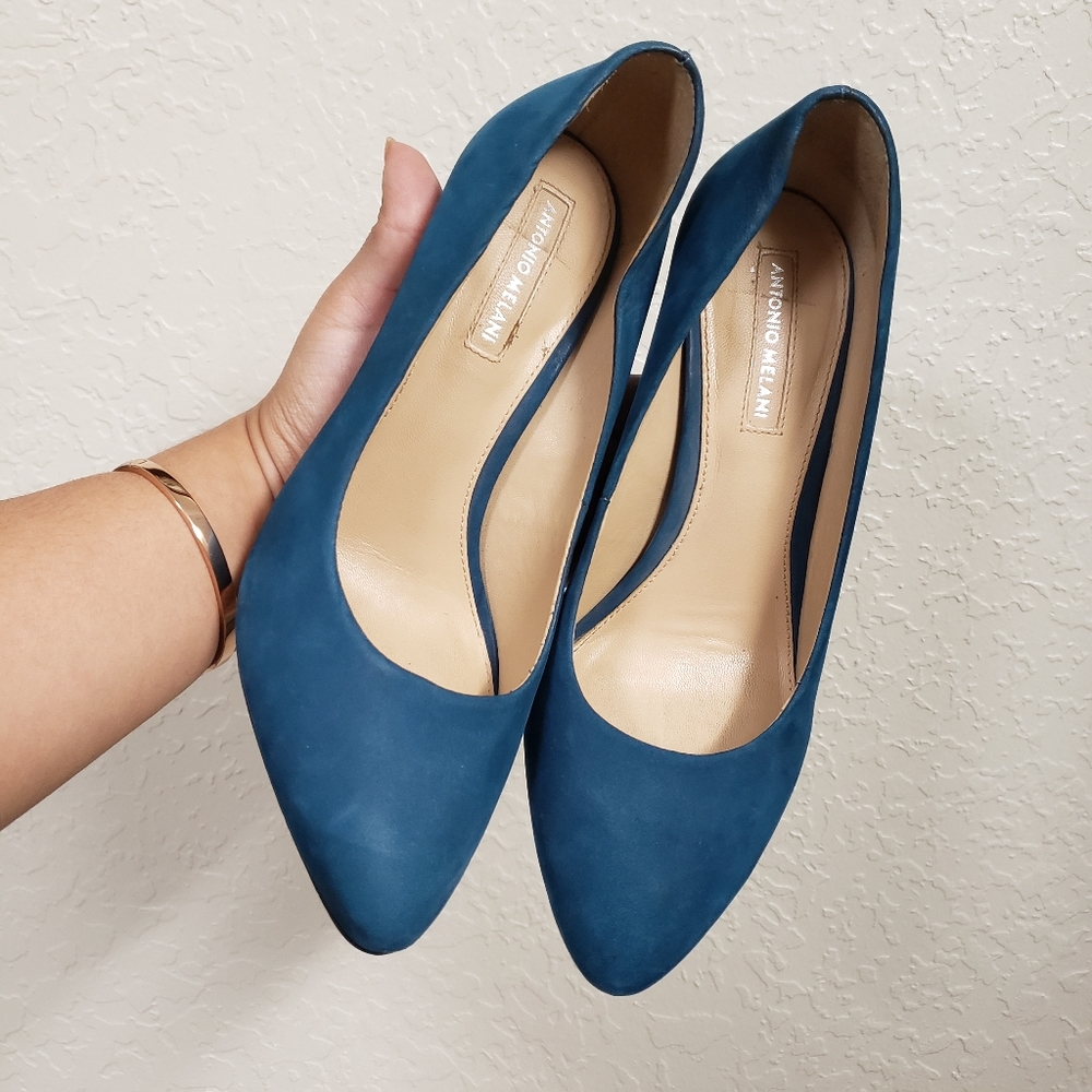 Antonio Melani valo blue suede shoes